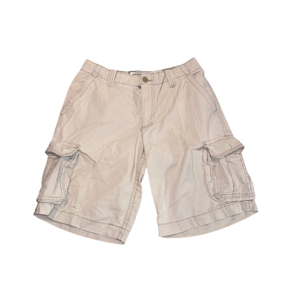 Aeropostale Mens Beige‎ Cargo Shorts Size 32 Khaki Cotton Utility Casual Summer